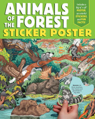 Title: Animals of the Forest Sticker Poster: Includes a Big 15