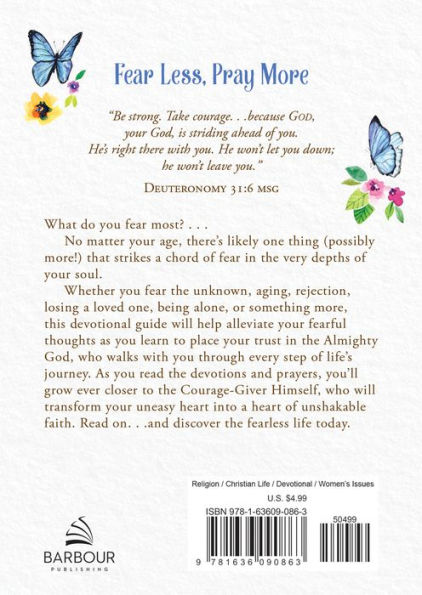 Fear Less, Pray More: A Woman's Devotional Guide to Courageous Living