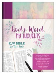 Title: God's Word, My Thoughts KJV Bible for Teen Girls, Author: Barbour Publishing