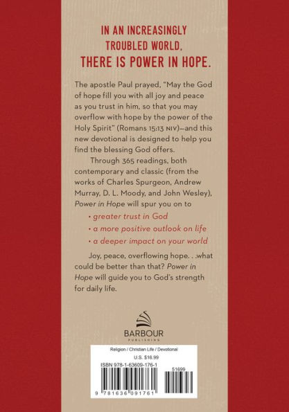 Power in Hope: 365 Devotions for Men