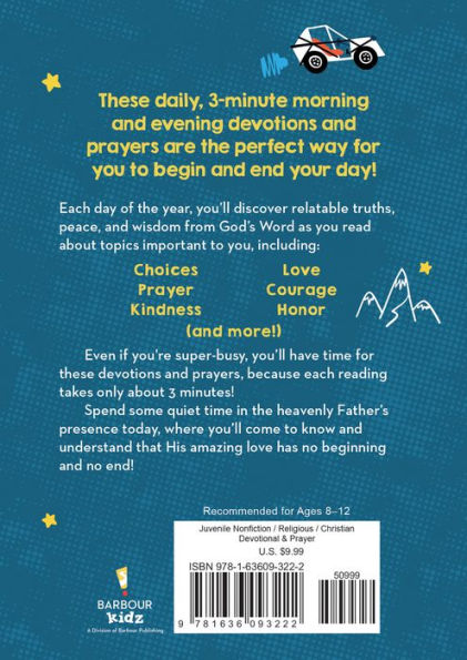 Daily Encouragement for Boys: 3-Minute Devotions and Prayers for Morning & Evening