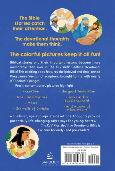 The KJV Kids' Bedtime Devotional Bible: Featuring Art from the Popular 365 Best Loved Bible Stories for Kids