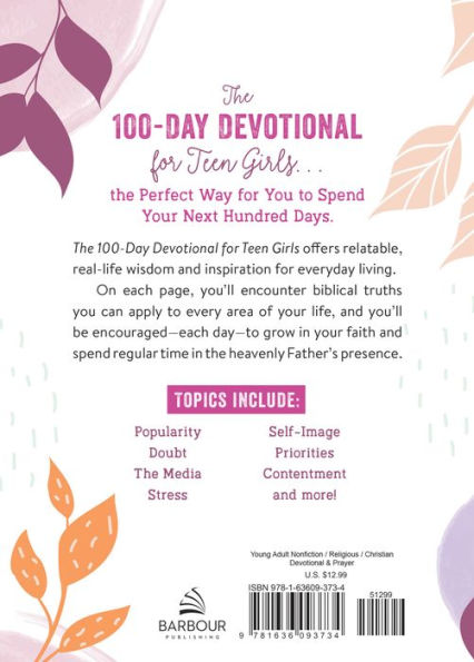 The 100-Day Devotional for Teen Girls