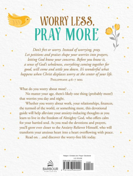 Worry Less, Pray More Large Print: A Woman's Devotional Guide to Anxiety Free Living