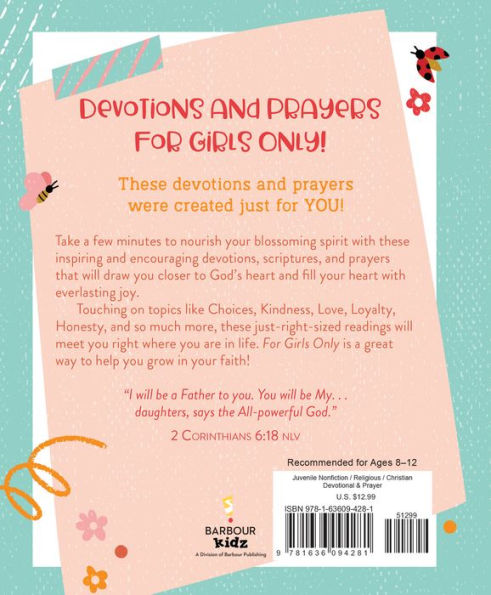 For Girls Only: Hope-Filled Devotions and Prayers