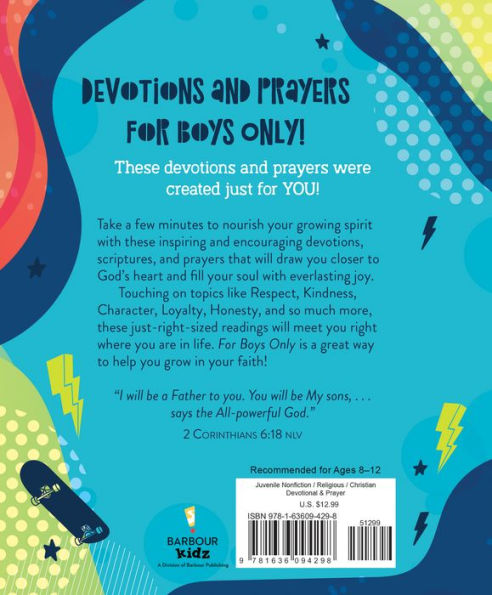 For Boys Only: Wisdom-Filled Devotions and Prayers