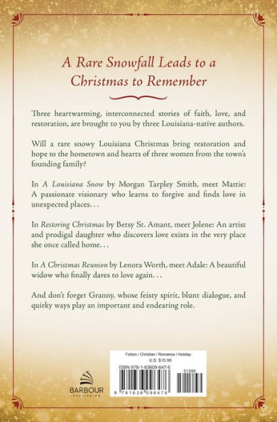 A Louisiana Christmas to Remember: Three heartwarming, interconnected stories of faith, love, and restoration