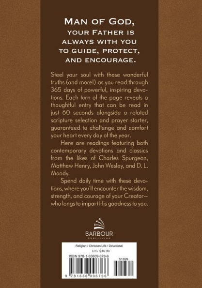 Daily Devotional Minutes for Men: 365 Days of Biblical Truth