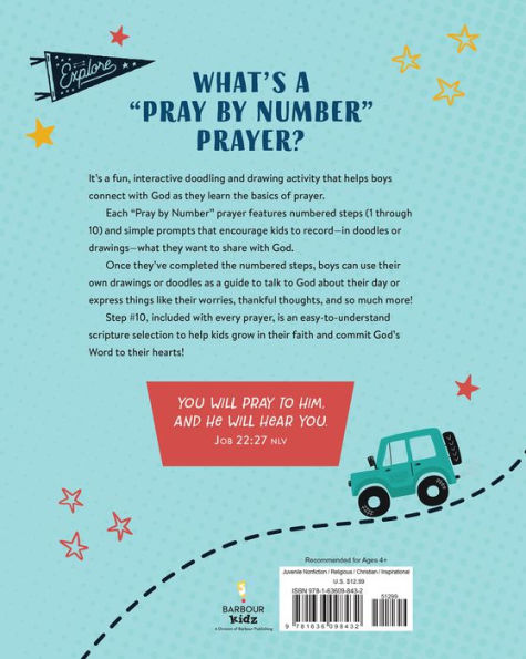 Pray by Number (Boys): A Doodle and Draw Prayer Map for Boys