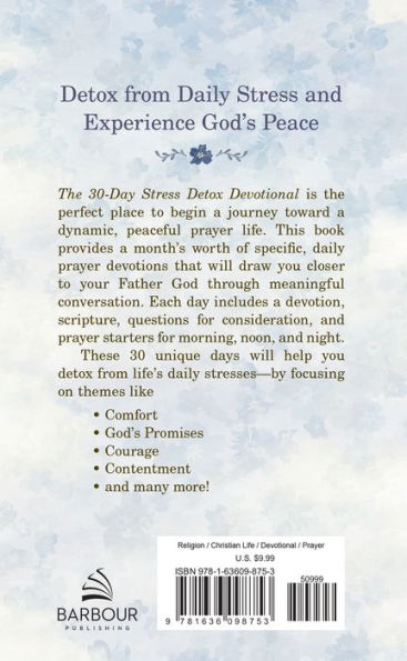 The 30-Day Stress Detox Devotional: A Faith-Building Prayer Plan for Women