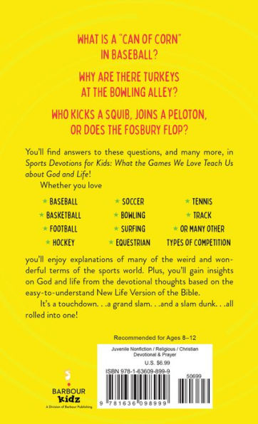 Sports Devotions for Kids: What the Games We Love Teach Us about God and Life