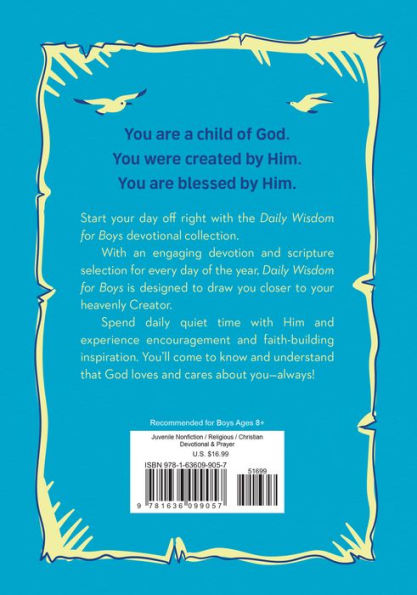 Daily Wisdom for Boys: 365 Encouraging Devotions and Prayers