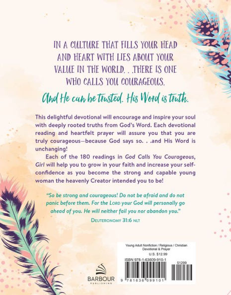 God Calls You Courageous, Girl: 180 Devotions and Prayers for Teens