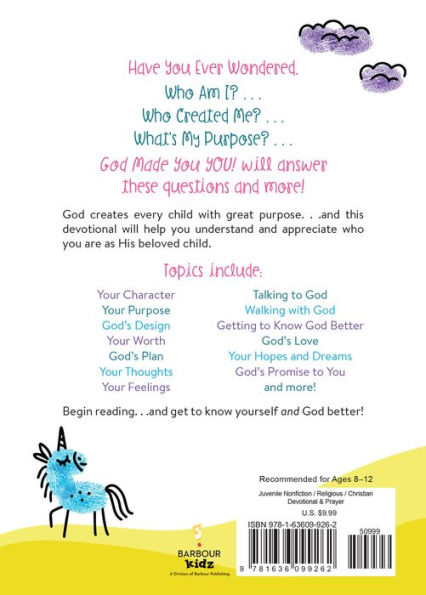 God Made You YOU! [girls]: Devotions for Girls