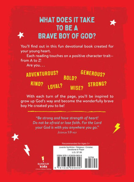 A to Z Devotions for Brave Boys