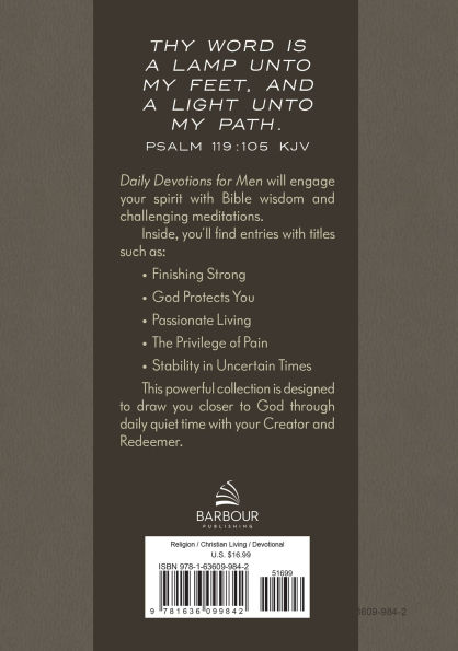 Daily Devotions for Men: 365 Inspiring Readings