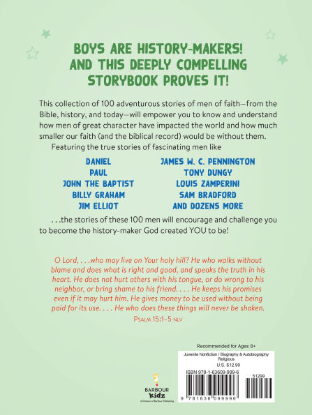 100 Adventurous Stories for Brave Boys: Memorable Tales of Men of Faith
