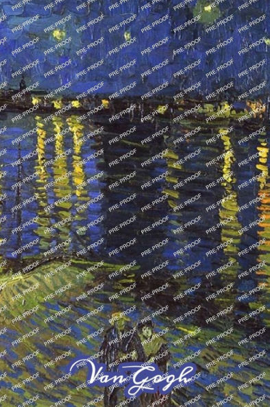 Starry Night Over the Rhone Van Gogh Note Book: Hardcover Journal Notebook Diary with Dot Grid, Lined, Blank Vintage Paper for Writing Drawing Journaling