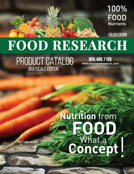 Food Research Product Catalog: Nutrition from Food What a Concept!