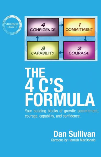 The 4 C's Formula: Your building blocks of growth: commitment, courage, capability, and confidence.