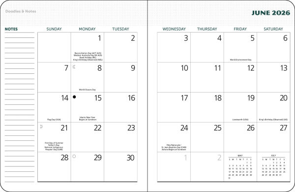2026 National Parks Poster Art of The WPA 12 Month Planner