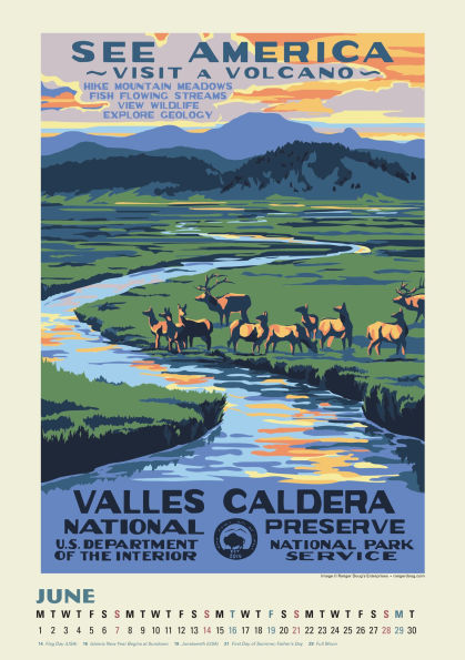 2026 National Parks Poster Art of the WPA Oversized Wall Calendar