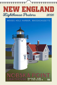 Title: 2026 New England Lighthouse Posters Large Wall, 13.4