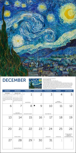 2026 Art Icons Wall Calendar