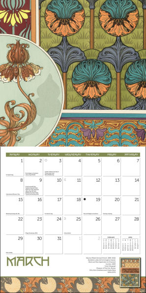 2026 MFA Boston The Art of Ornament Wall Calendar