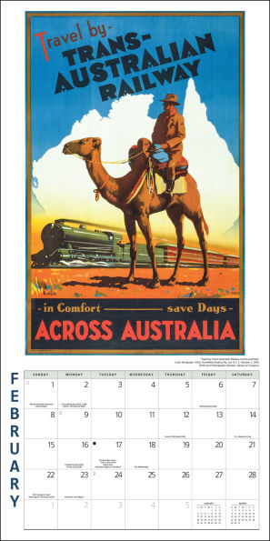 2026 Travel Posters Wall Calendar