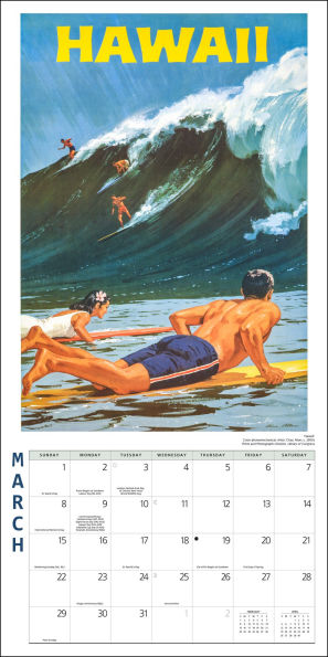 2026 Travel Posters Wall Calendar