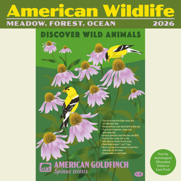 2026 American Wildlife Mini Wall Calendar