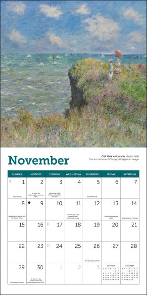 2026 Monet Mini Wall Calendar