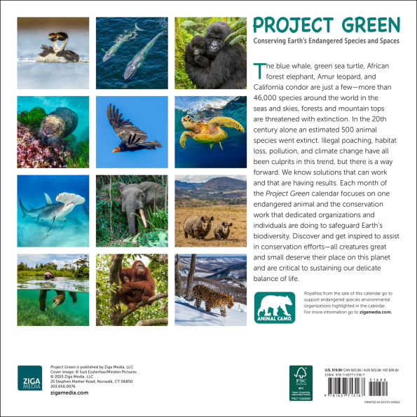 2026 Project Green Wall Calendar