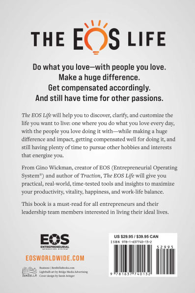 The EOS Life: How to Live Your Ideal Entrepreneurial Life