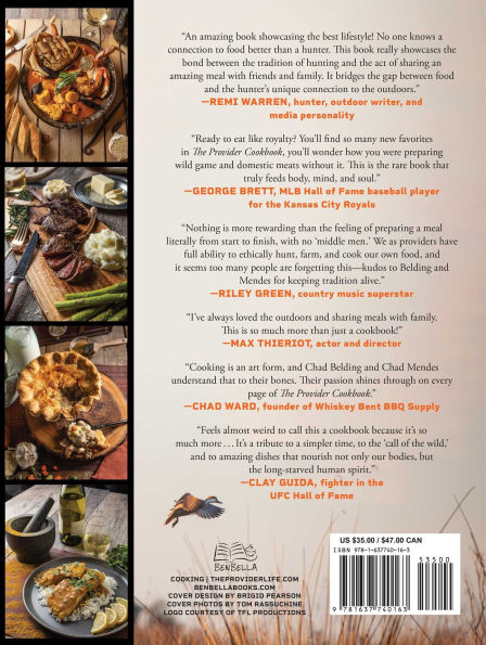 The Provider Cookbook: Fish and Game Recipes for Eating Wild and Living Off the Land