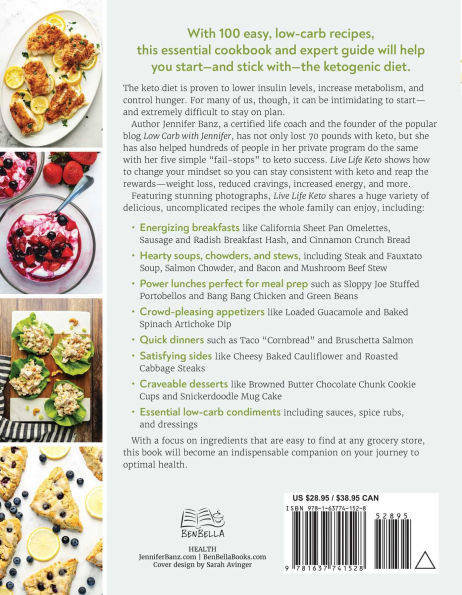 Live Life Keto: 100 Simple Recipes to a Low-Carb Lifestyle and Lose the Weight for Good