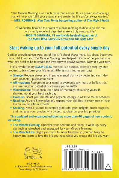 The Miracle Morning (Updated and Expanded Edition): Not-So-Obvious Secret Guaranteed to Transform Your Life (Before 8AM)