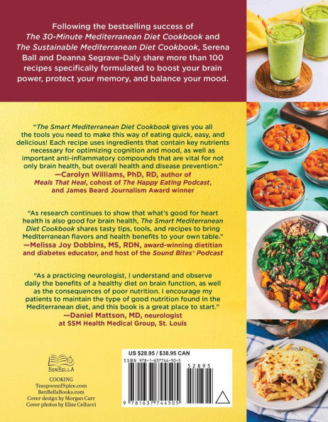 The Smart Mediterranean Diet Cookbook: 101 Brain-Healthy Recipes to Protect Your Mind and Boost Your Mood