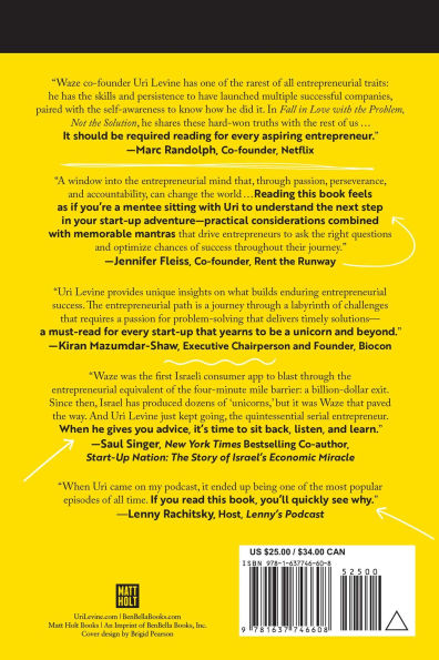 Fall Love with the Problem, Not Solution: A Handbook for Entrepreneurs, Updated Edition