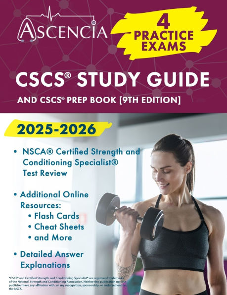 CSCS Study Guide 2025-2026: 4 Practice Exams and CSCS Prep Book [9th Edition]