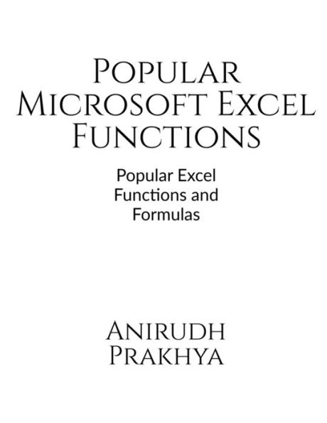 Popular Microsoft Excel Functions