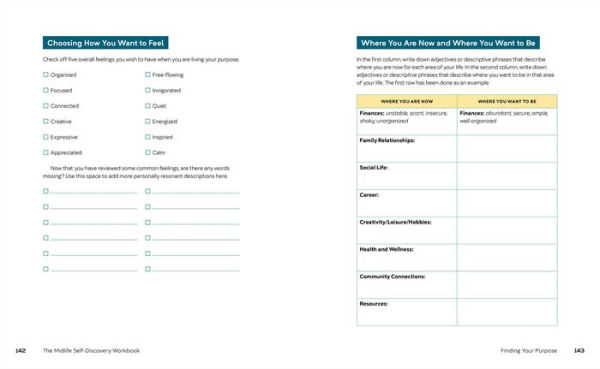 The Midlife Self-Discovery Workbook: Practical Exercises to Reconnect with Your Life's Purpose