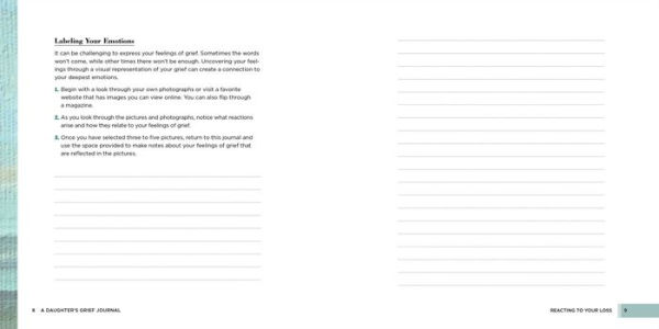A Daughter's Grief Journal: Daily Prompts and Exercises for Navigating the Loss of Your Mother