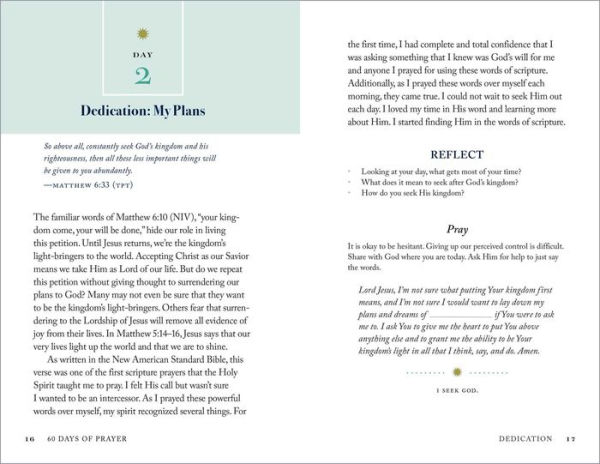 60 Days of Prayer: An Inspirational Guide for Praying with Purpose