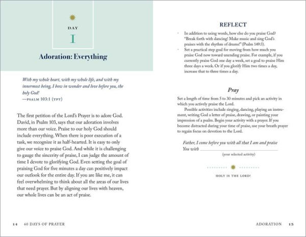 60 Days of Prayer: An Inspirational Guide for Praying with Purpose