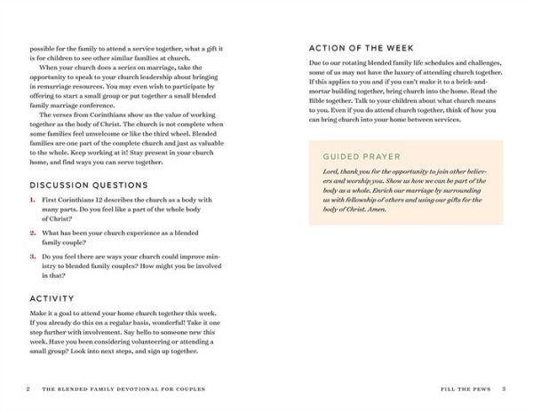 The Blended Family Devotional for Couples: 52 Weeks of Growing Together, Leading Your Family, and Learning from God