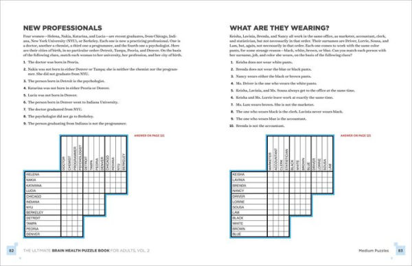 The Ultimate Brain Health Puzzle Book for Adults, Vol. 2: Even More Crosswords, Sudoku, Cryptograms, Word Searches, Logic Grids, and Calcudoku Puzzles!