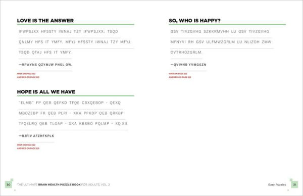 The Ultimate Brain Health Puzzle Book for Adults, Vol. 2: Even More Crosswords, Sudoku, Cryptograms, Word Searches, Logic Grids, and Calcudoku Puzzles!