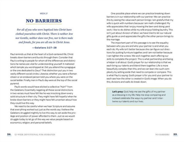 a Christian Marriage Book - 52-Week Devotional for Husbands: Prayers and Reflections God-Centered